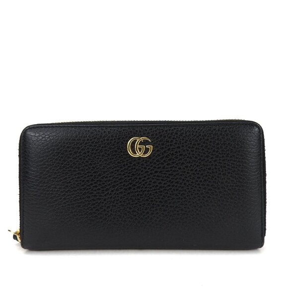 GUCCI Black Leather GG Marmont Wallet - Picture 1 of 7